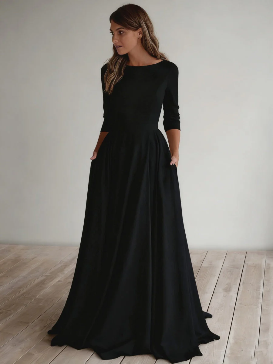 Simplicity Long Sleeve Parties Maxi Dresses - Image 7
