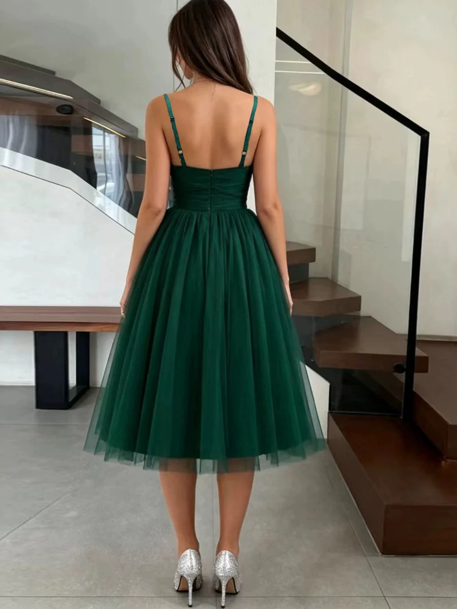Camisoles Backless Mesh Banquet Maxi Dresses - Image 2