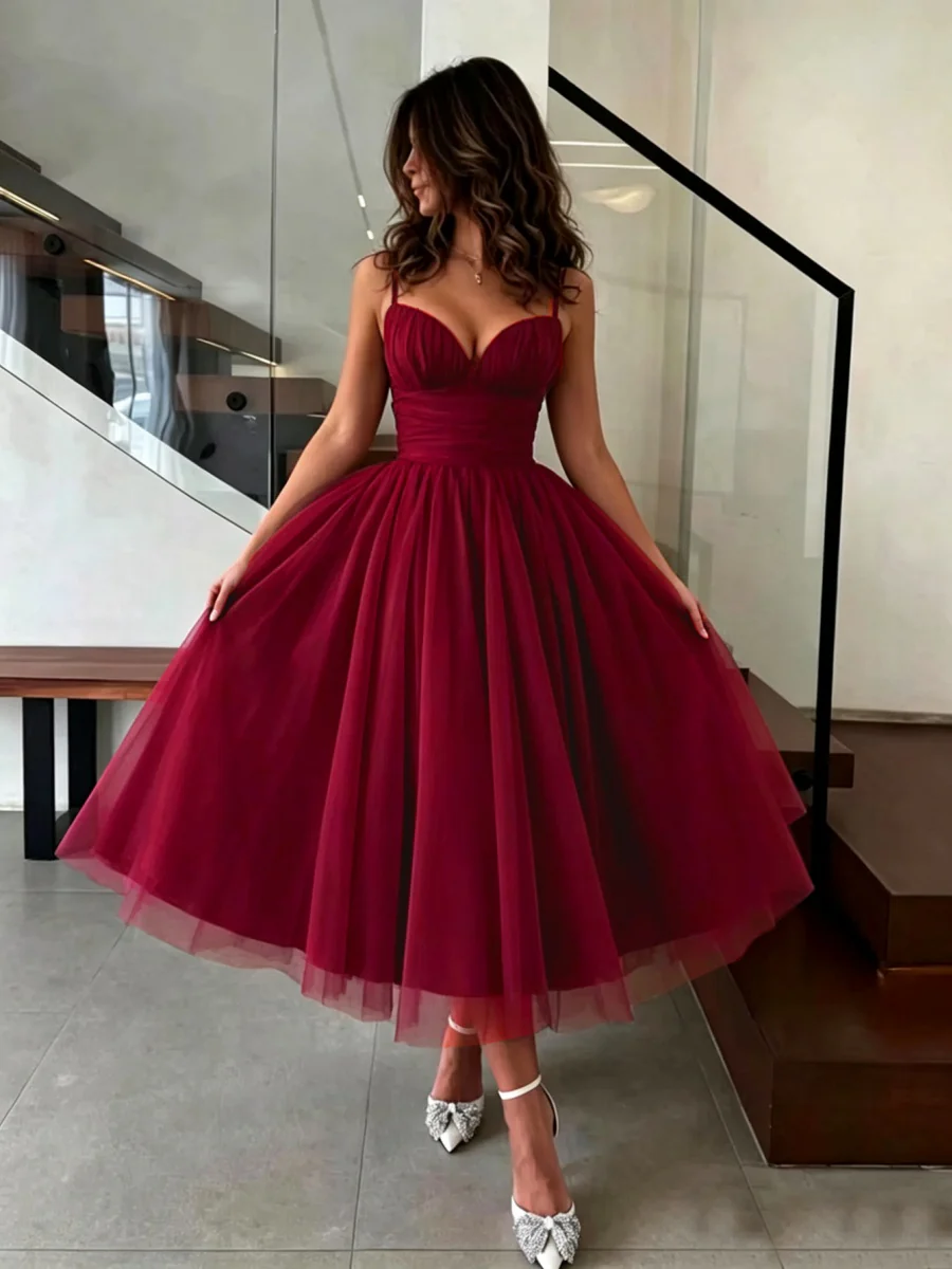 Camisoles Backless Mesh Banquet Maxi Dresses - Image 5