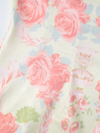 Floral Print Strapless Bodycon Mini Dress - Image 7