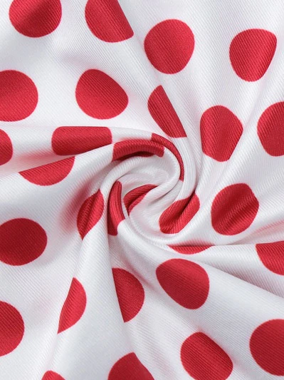 Polka Dot Top And Bodycon Skirt Two-piece Set - Image 10