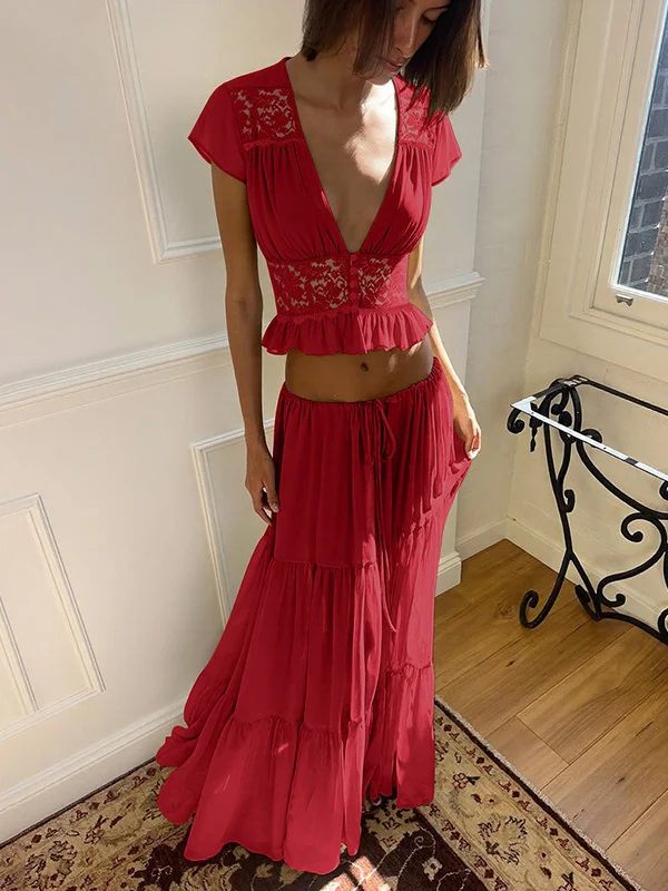 Silk Chiffon Cardigan T-shirt Loose See-through Long Dress With Tie - Image 21