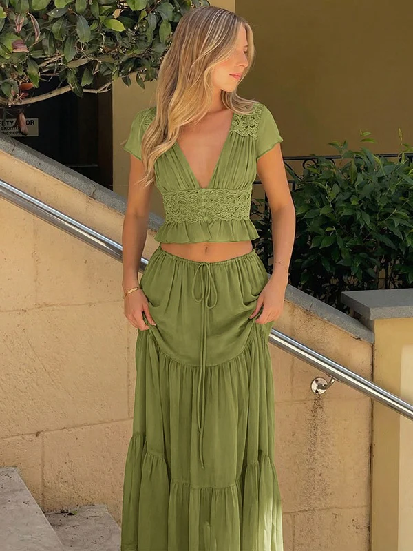 Silk Chiffon Cardigan T-shirt Loose See-through Long Dress With Tie - Image 5