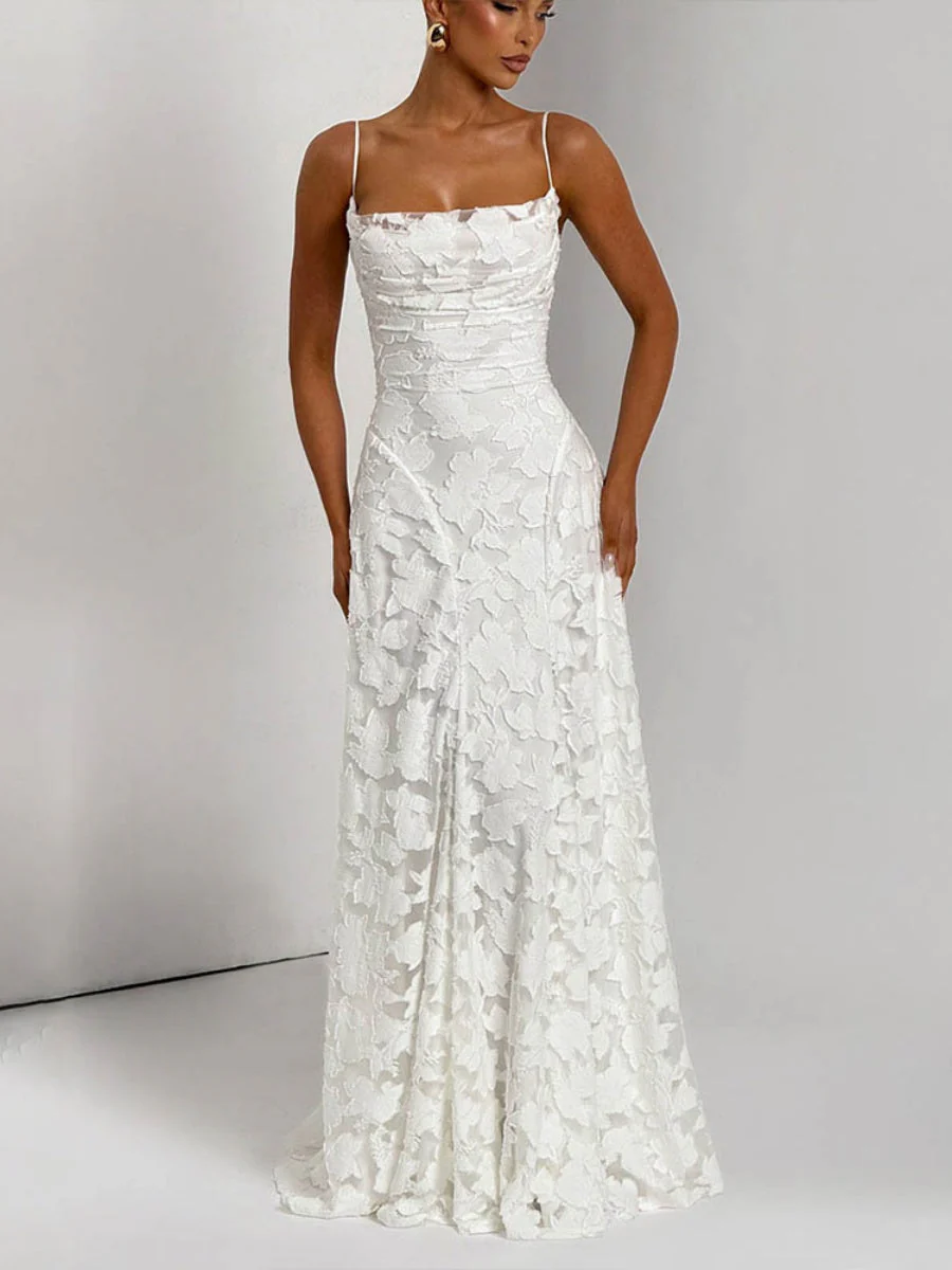 Backless Blended Formal Dress Maxi Dresses - Image 12