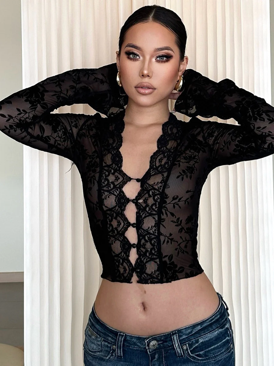 Animal Print Lace Top - Image 8