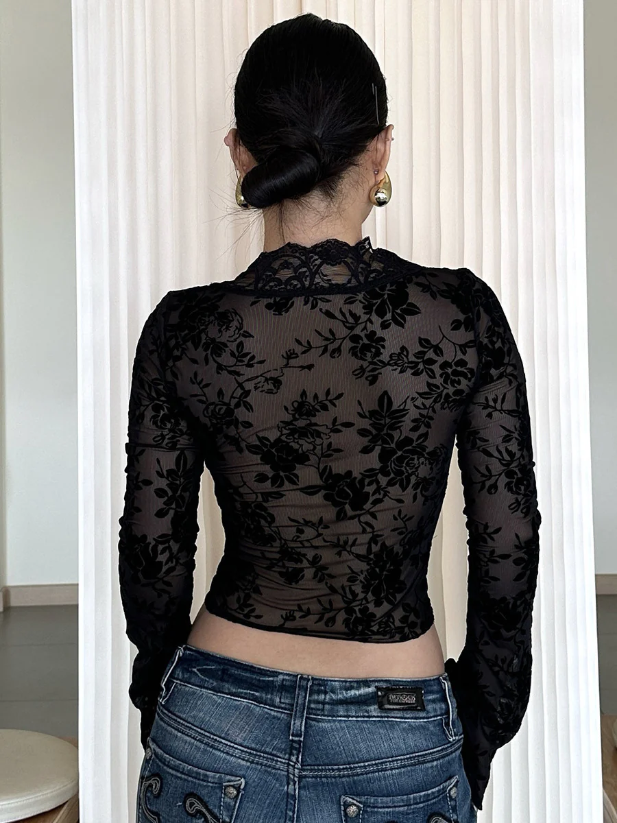 Animal Print Lace Top - Image 9