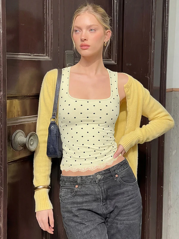 Polka Dot Crop Top - Image 4