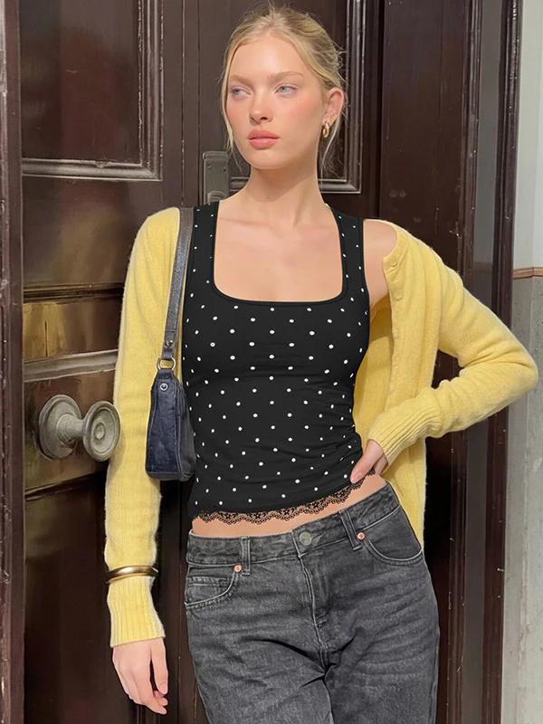 Polka Dot Crop Top - Image 6