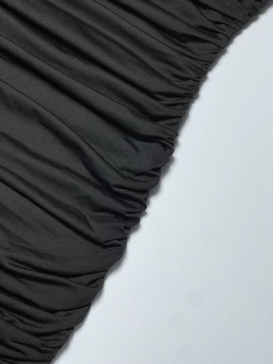 Liber Summer Women's Pleated Solid Color Mini&Short Dresses - Image 6