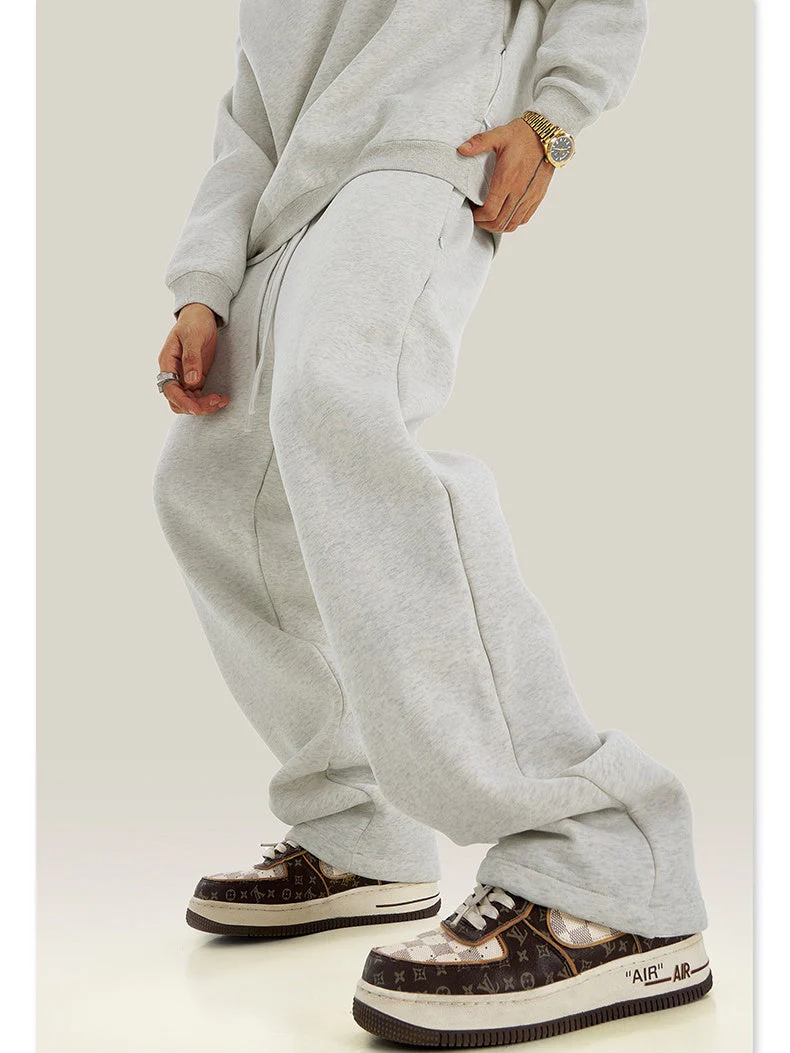 Loose Plush All-match Straight-leg Sweatpants - Image 10