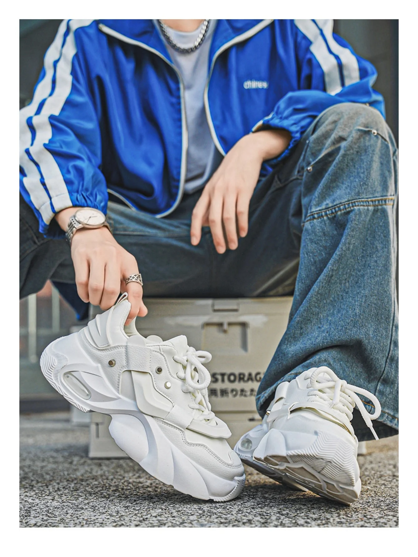 Liber Four Seasons Thick-soled Men's Casual Sports Shoes - Image 10