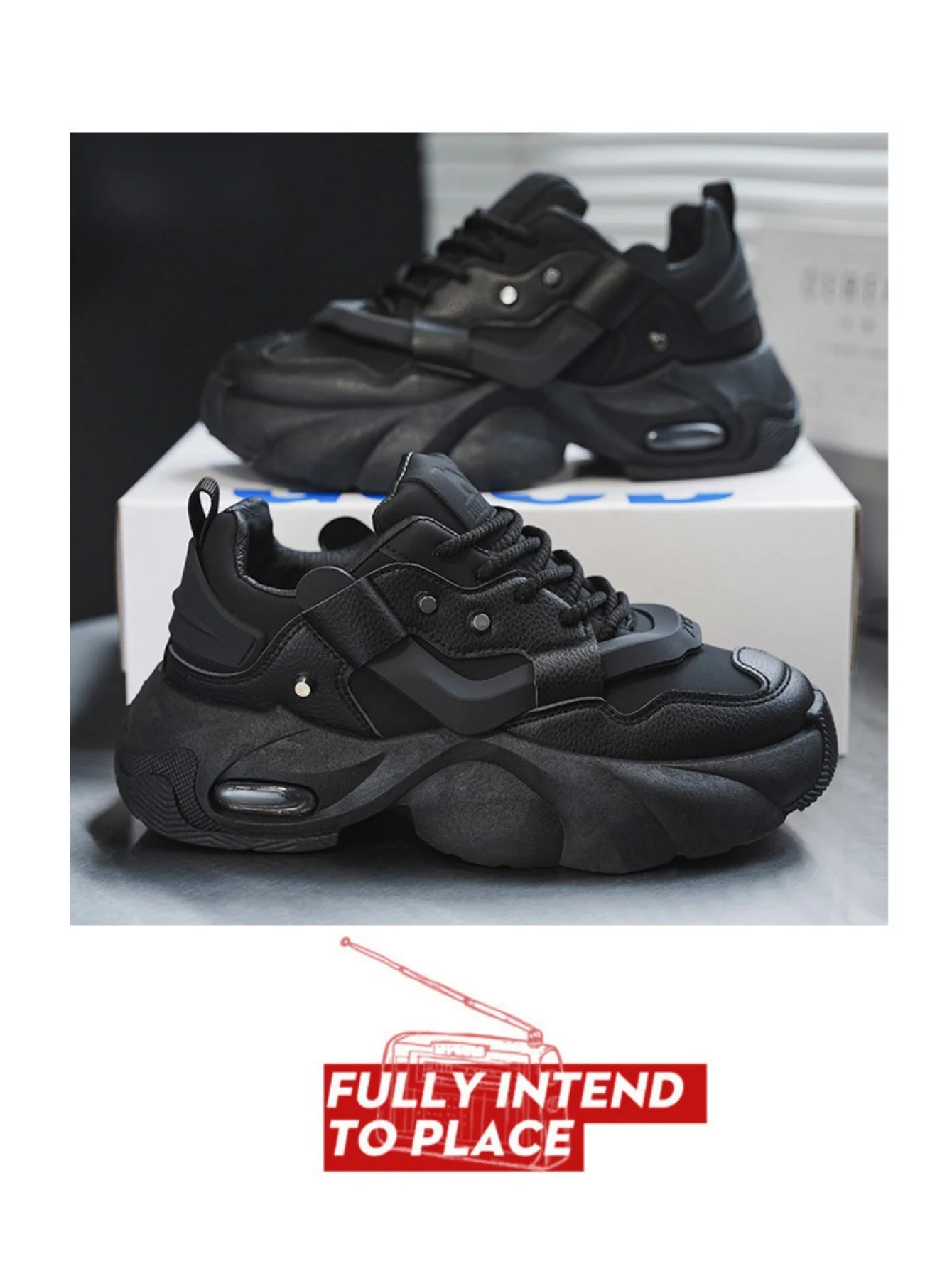 Liber Four Seasons Thick-soled Men's Casual Sports Shoes - Image 7