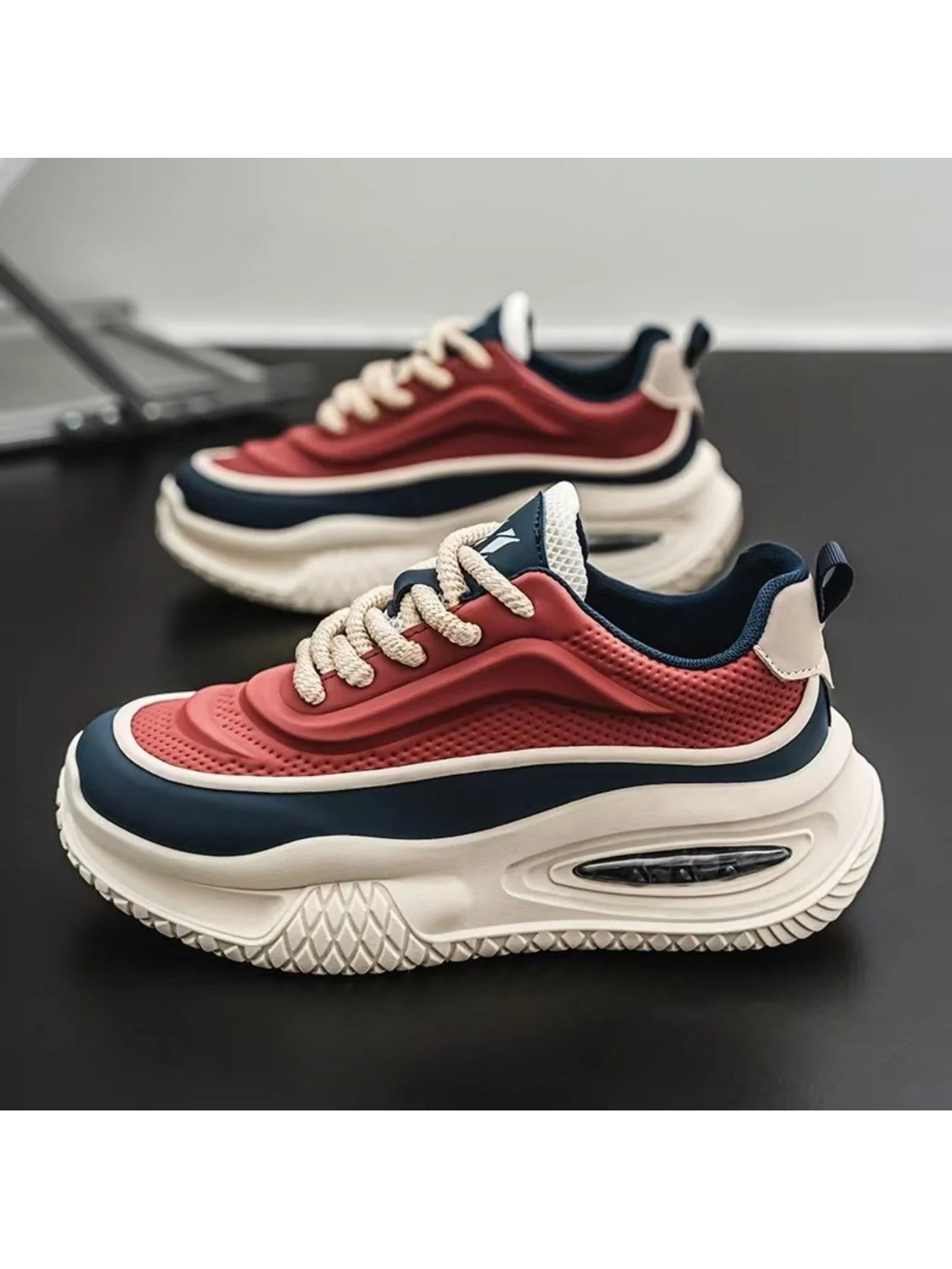 Liber Four Seasons Colorblock Thick-soled Men's Casual Sports Shoes - Image 17