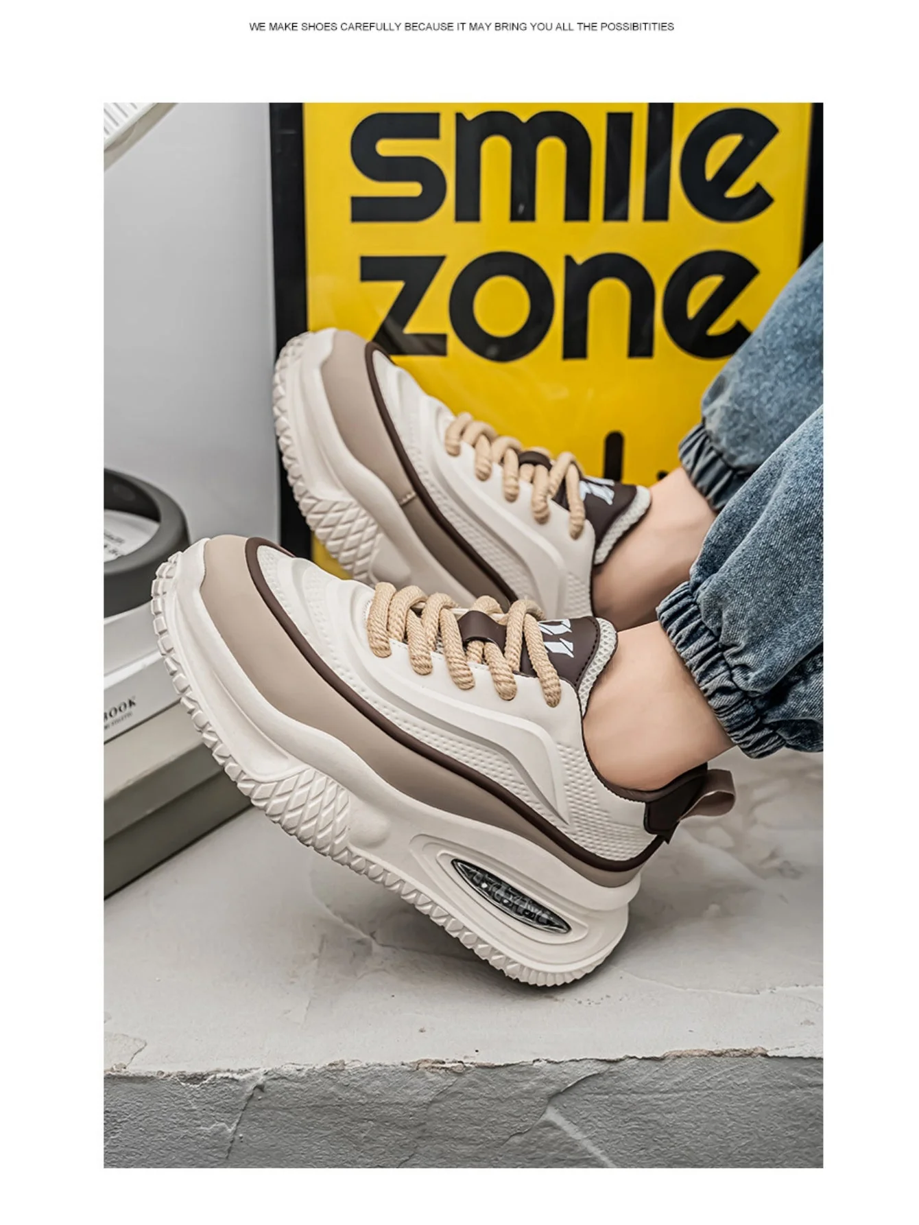 Liber Four Seasons Colorblock Thick-soled Men's Casual Sports Shoes - Image 7