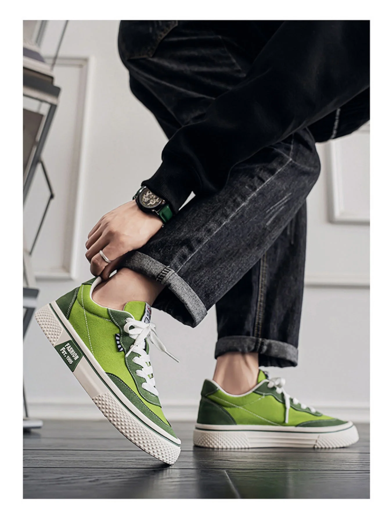 Liber Four Seasons Colorblock Men's Casual Sports Shoes - Image 14