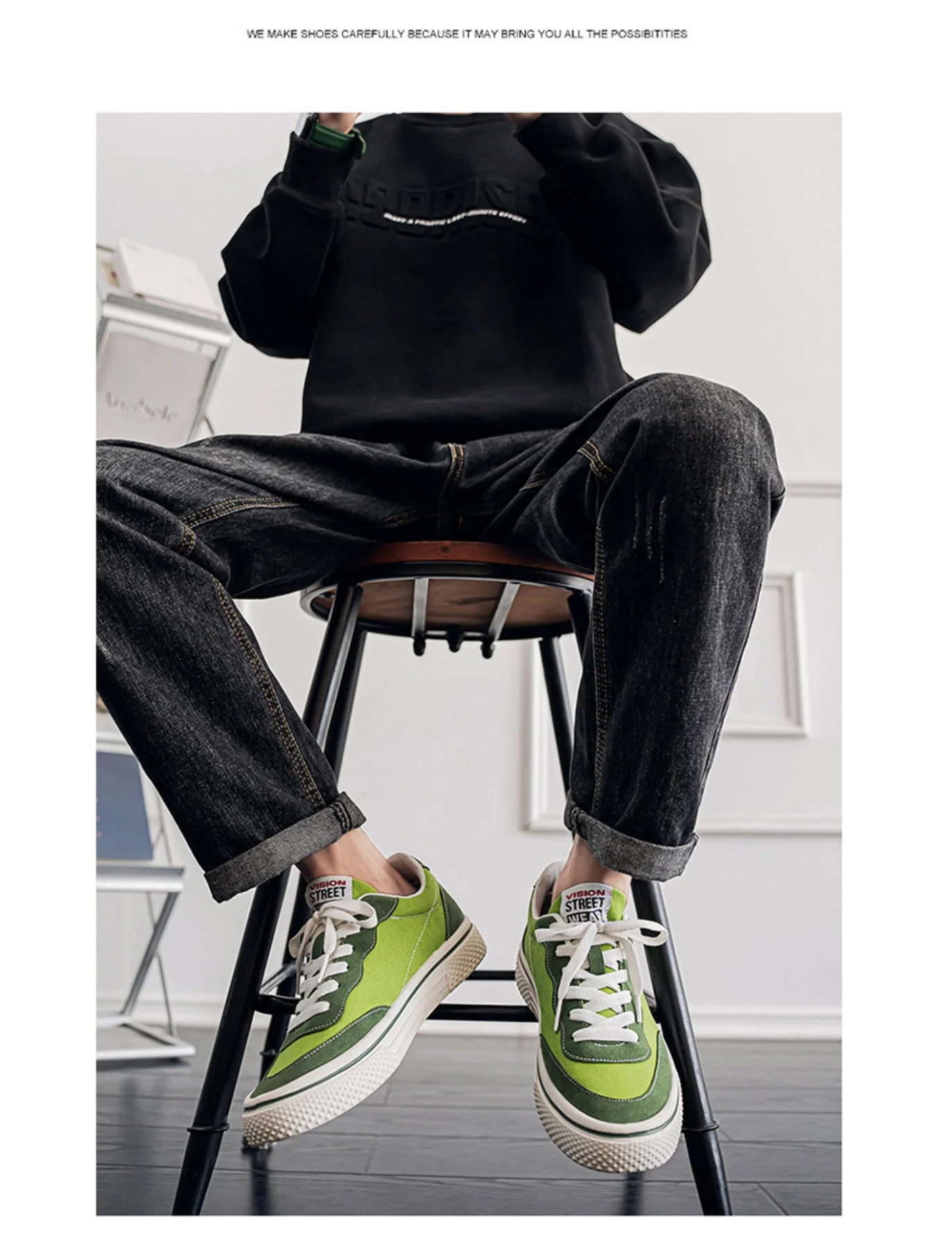 Liber Four Seasons Colorblock Men's Casual Sports Shoes - Image 15