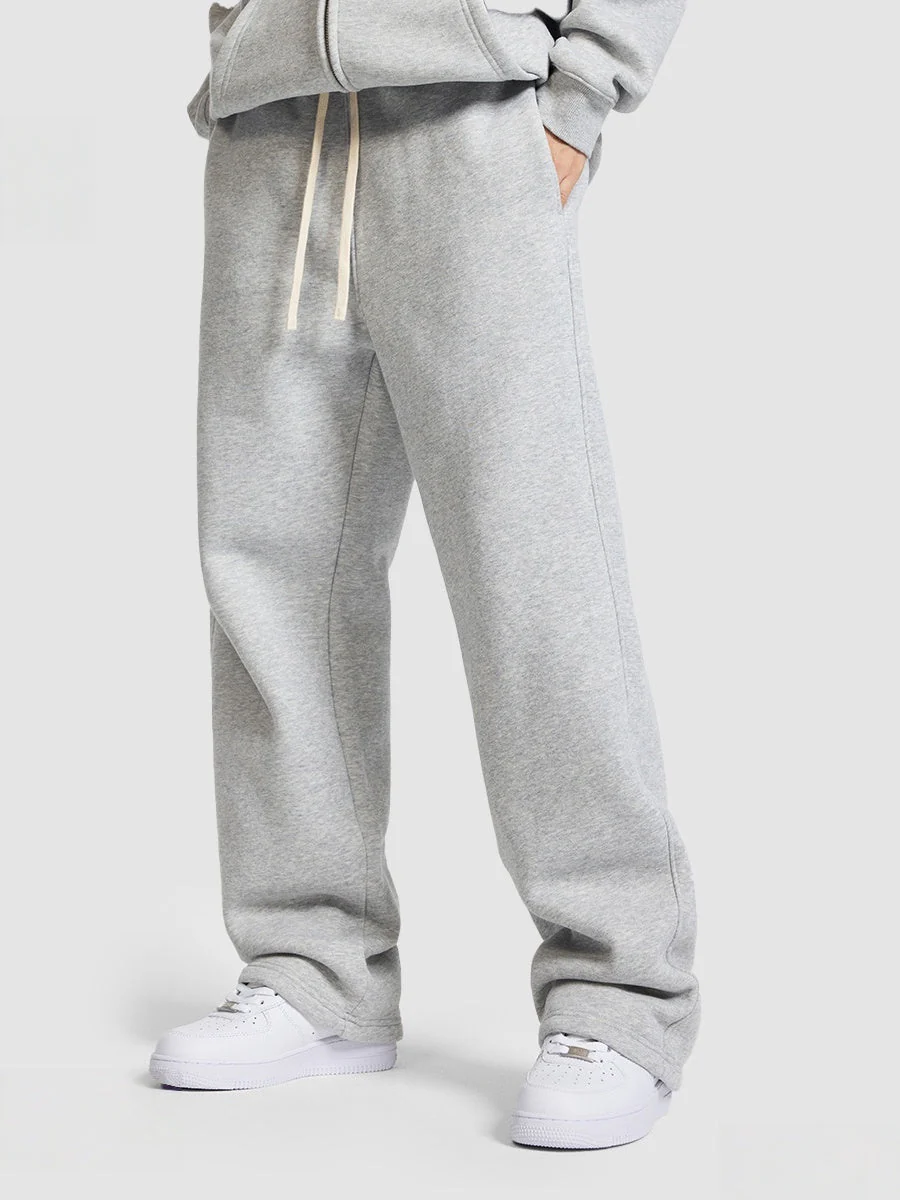 Solid Color All-match Plush Loose Hooded Hoodie Set - Image 12