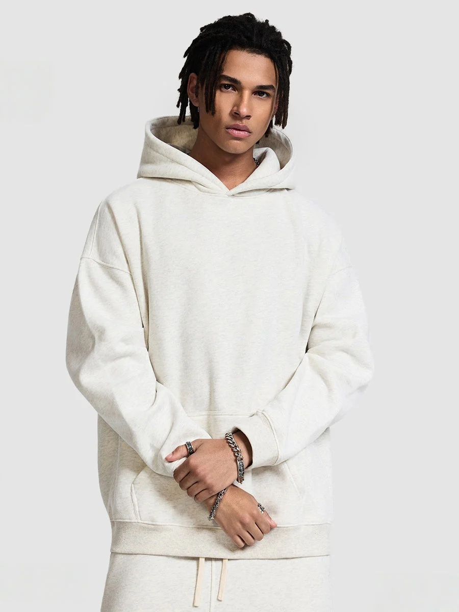 Solid Color All-match Plush Loose Hooded Hoodie Set - Image 17