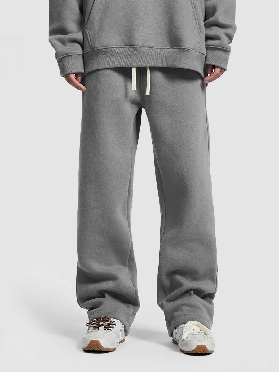 Solid Color All-match Plush Loose Hooded Hoodie Set - Image 18