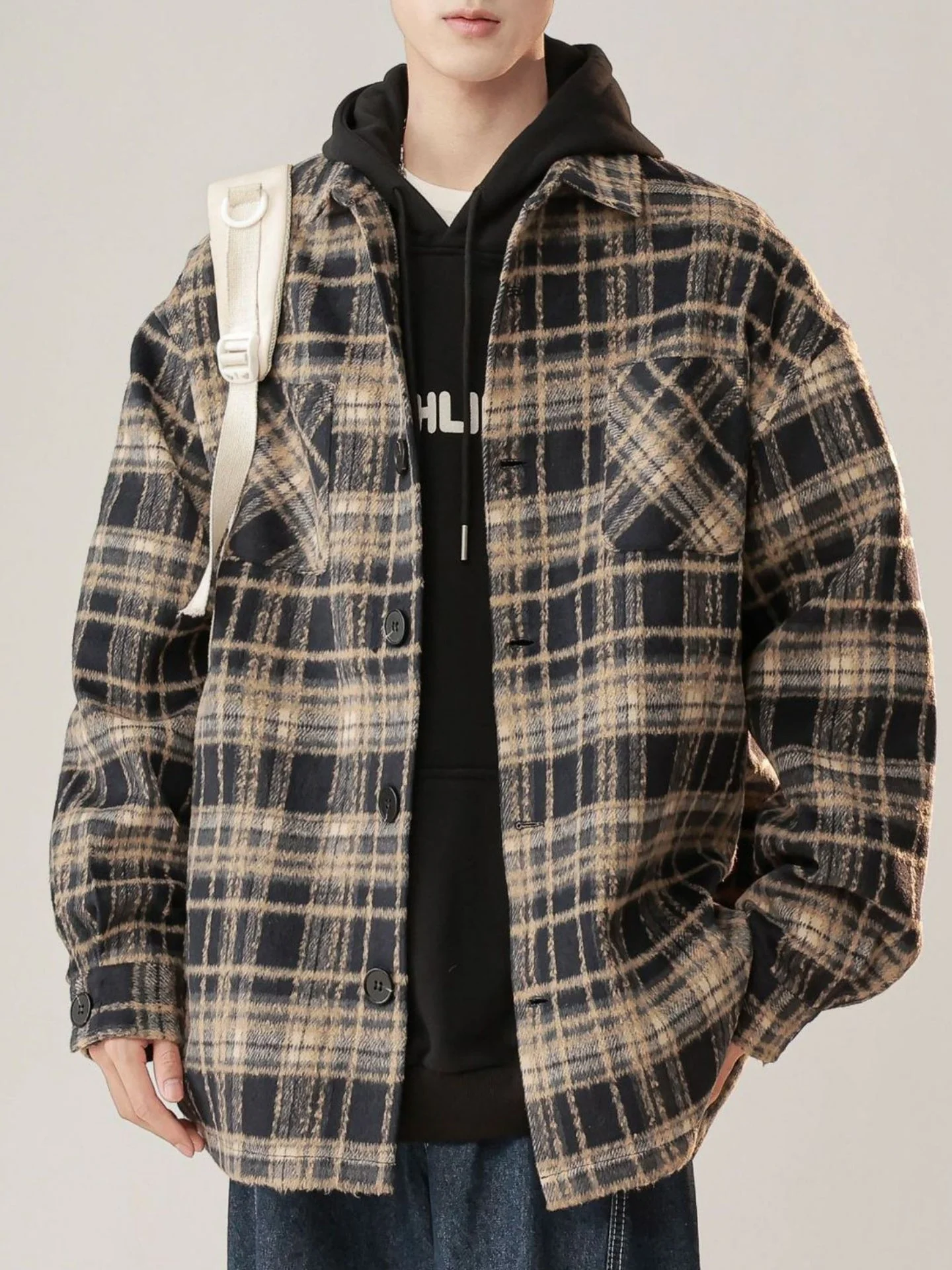 Plaid Loose-fit Shirts - Image 5