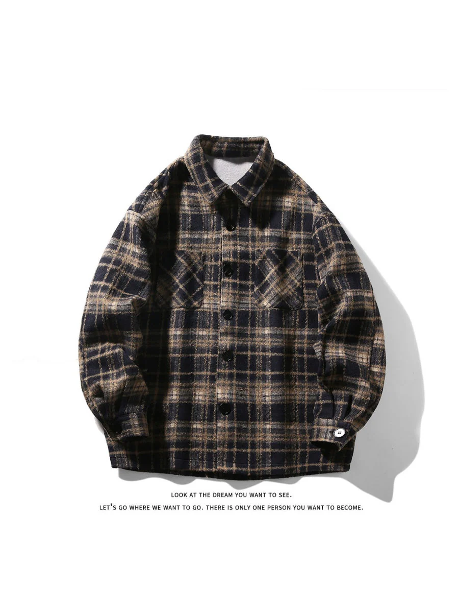 Plaid Loose-fit Shirts - Image 8