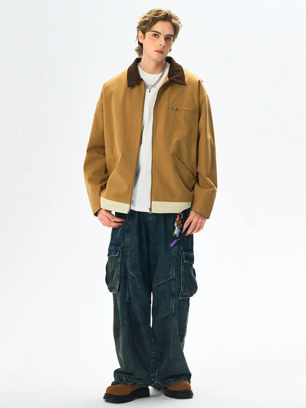 Liber Autumn Men's Color matching Jackets - Image 3