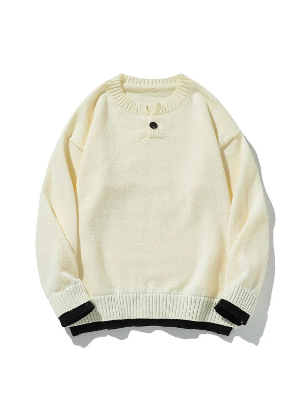 Old Money Style Leisure Solid Color V-neck Ins All-match Sweater - Image 10