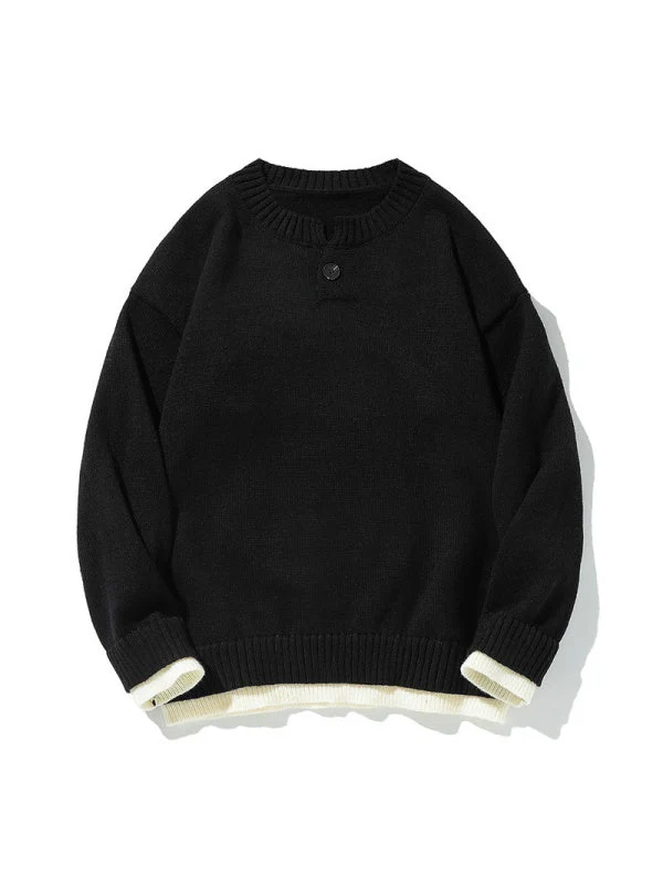 Old Money Style Leisure Solid Color V-neck Ins All-match Sweater - Image 12