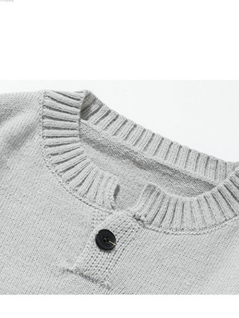 Old Money Style Leisure Solid Color V-neck Ins All-match Sweater - Image 6