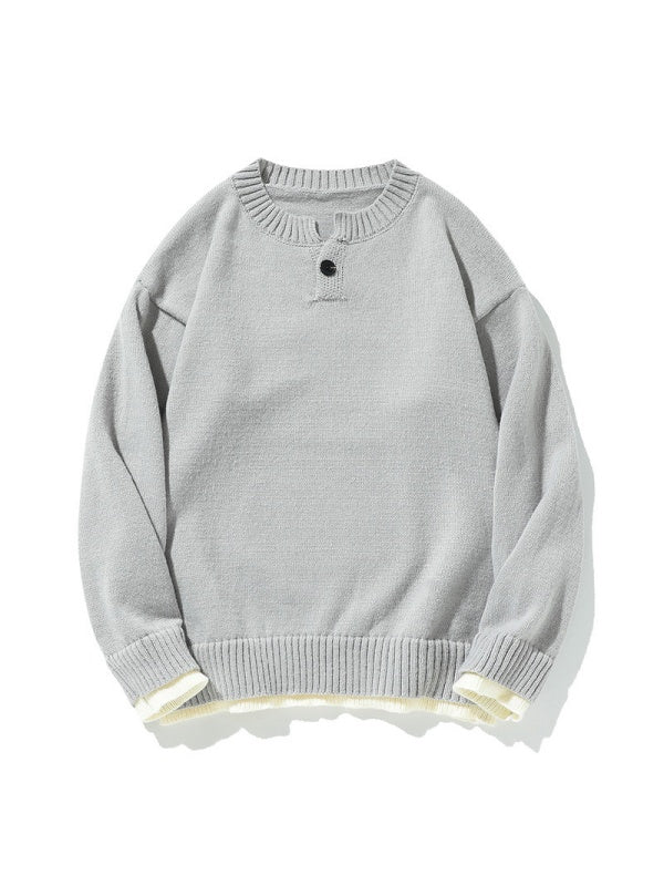 Old Money Style Leisure Solid Color V-neck Ins All-match Sweater - Image 9