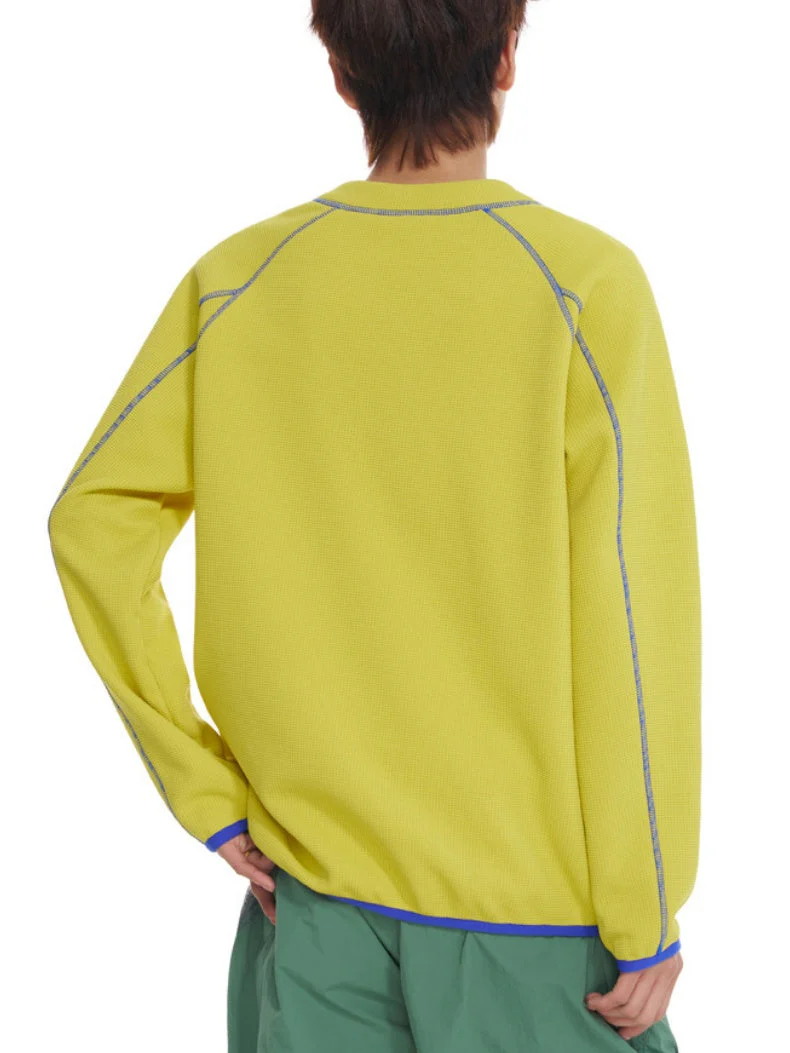 Color-blocked Line Loose-fit Sweatshirts&Hoodies - Image 12