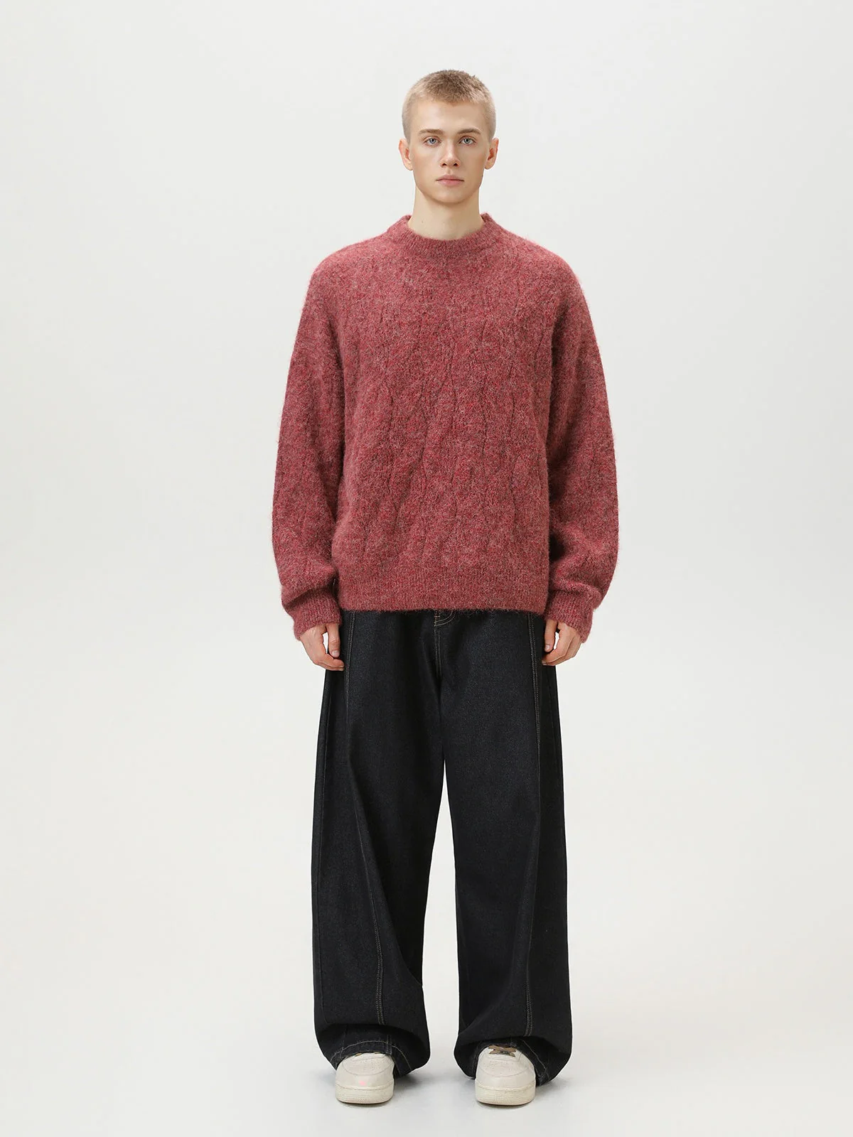 Liber Autumn Neutral wear Ribbed hem Sweaters - Image 4