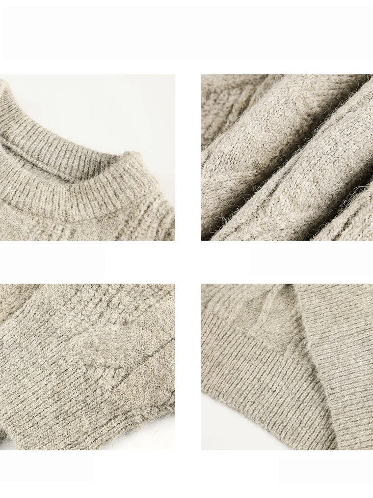 Liber Autumn Neutral wear Ribbed hem Sweaters - Image 8