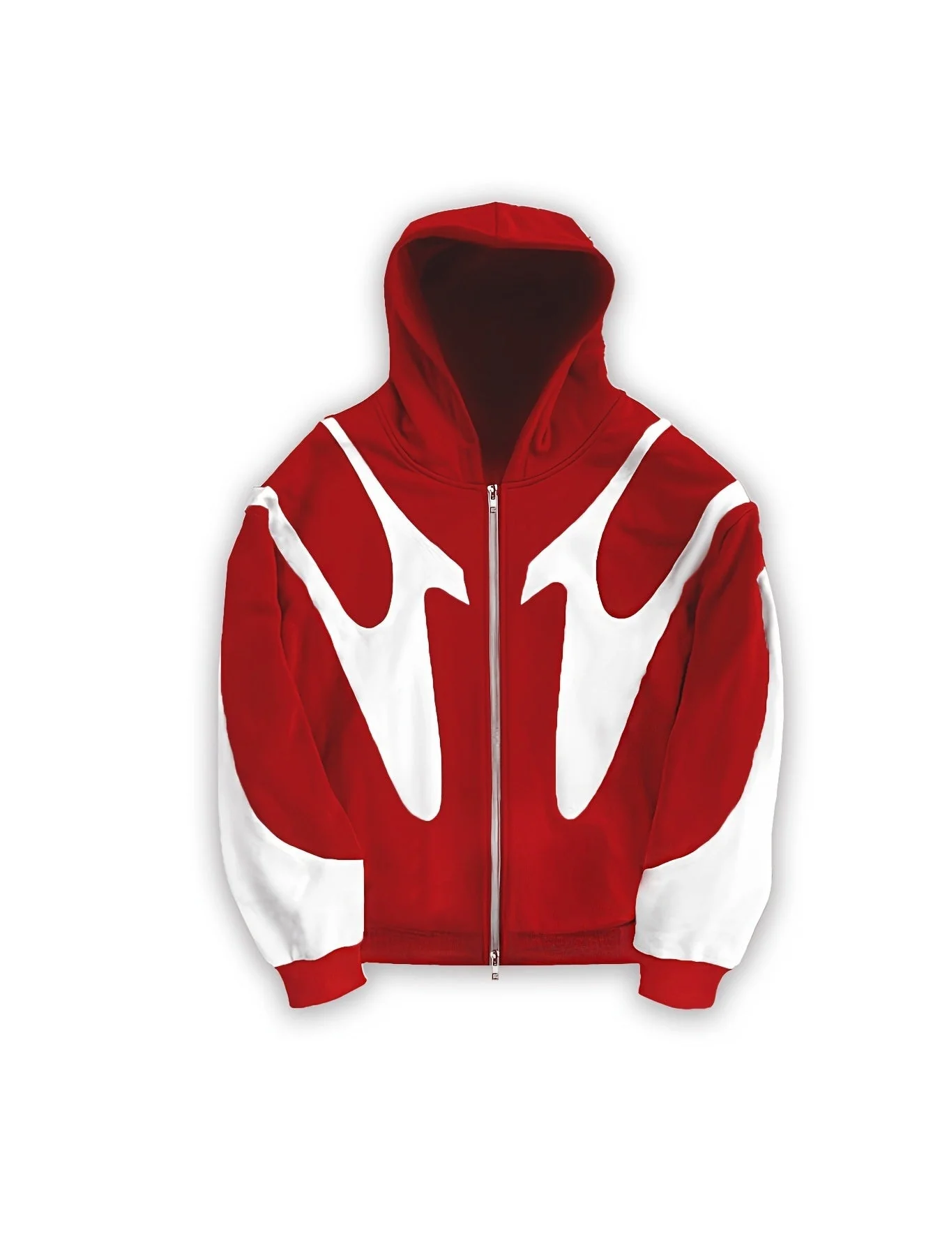 Patchwork ColorBlock Hoodie Jackets - Image 5