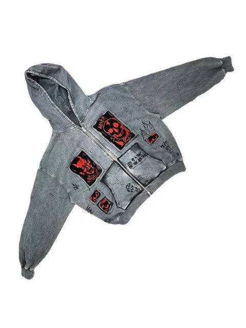 Devil Print Denim Jackets - Image 3