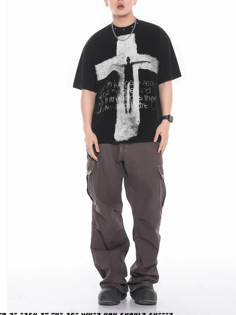 Columbia Cross Portrait Letter Printed T-shirt - Image 3