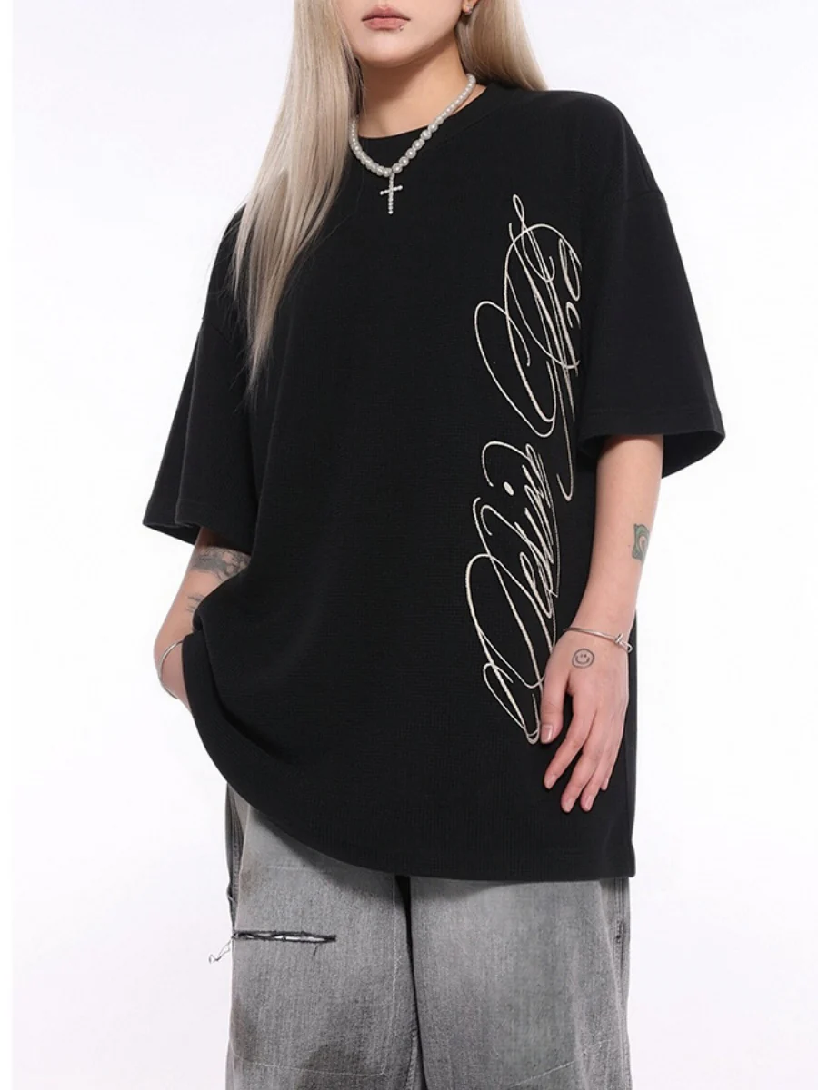Simplicity Letter Printed T-shirts - Image 2