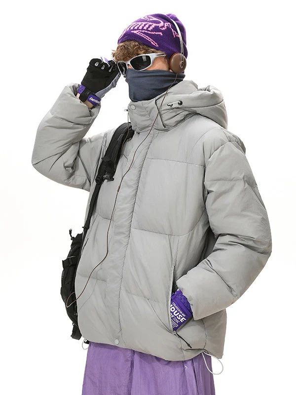 Dopamine Outdoor Three Defenses Multiple Pockets Hooded Cotton Clothes Coat - Image 2