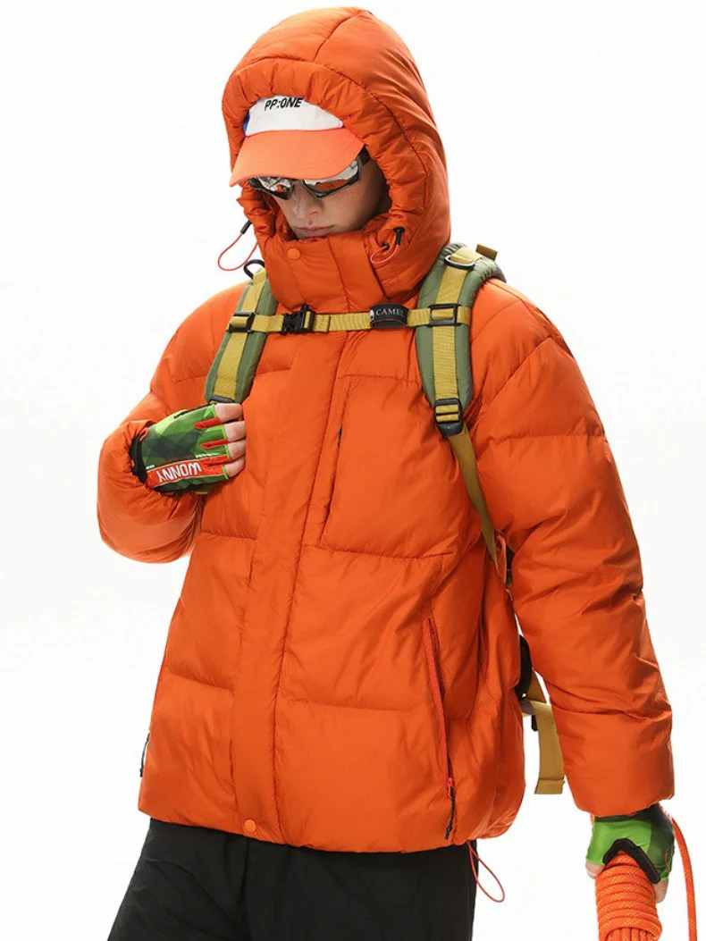 Dopamine Outdoor Three Defenses Multiple Pockets Hooded Cotton Clothes Coat - Image 7