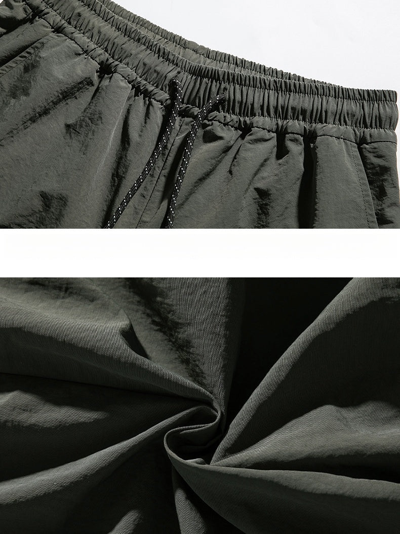 Gathering Adjustable Foot Opening Water-repellent Cargo Trousers - Image 10