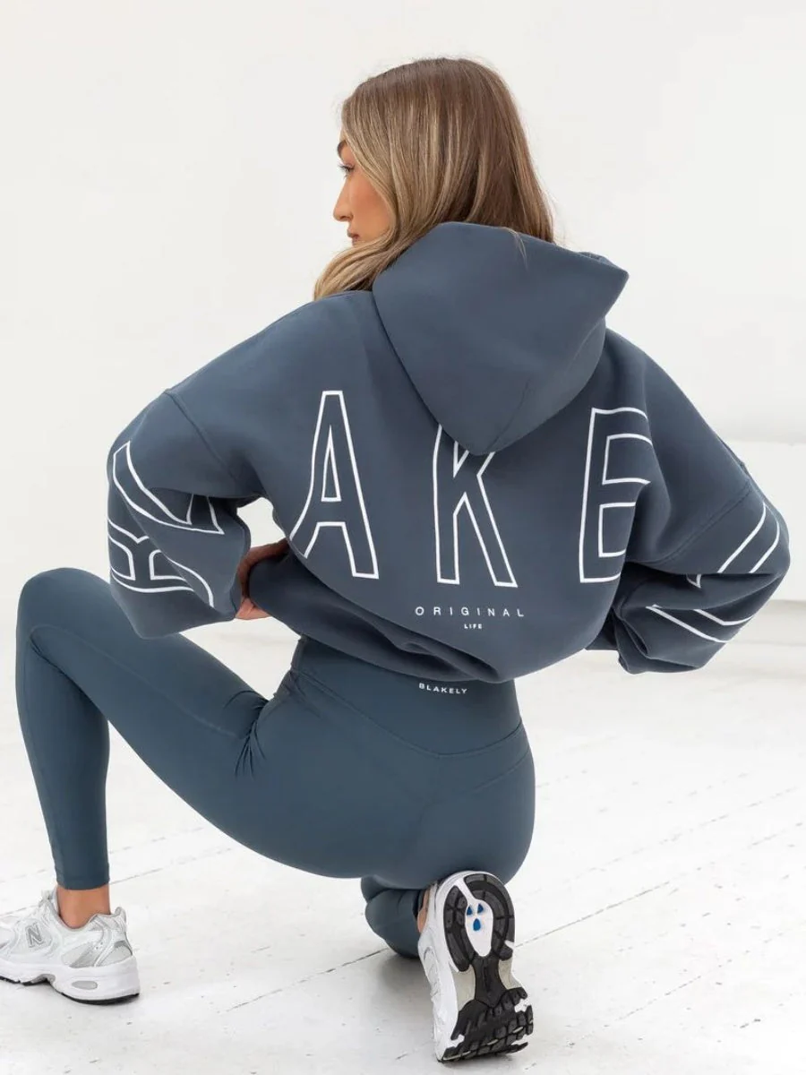 Autumn Women's Letter Hoodie Jackets - Image 53