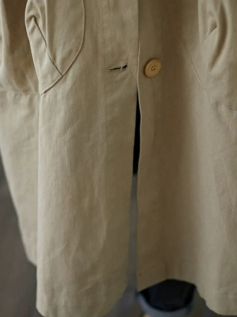 Oversized Hooded Trench Coat - Image 10