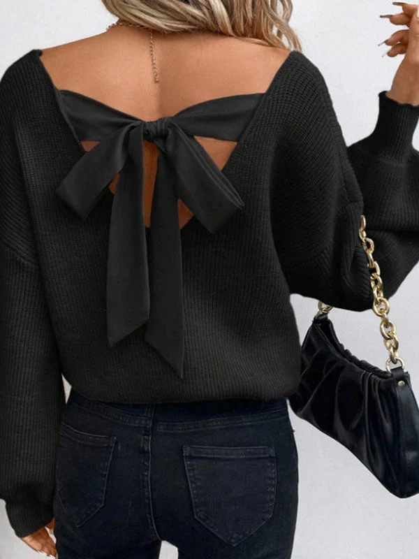 Back bow Knitting Sweaters - Image 20