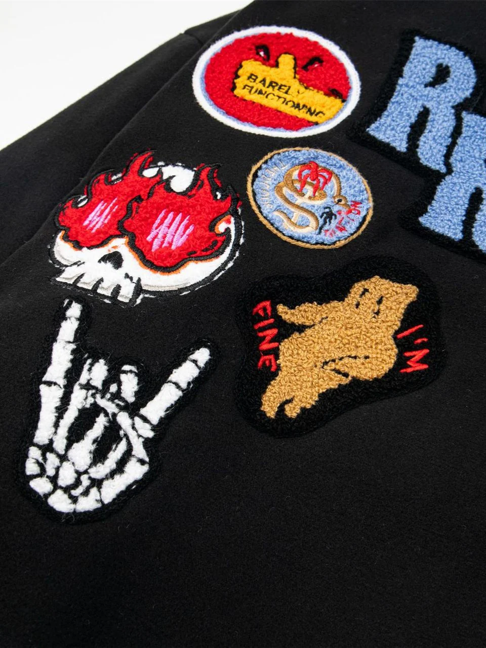 Fun Letters Embroidery Thickening Loose And Casual Hip-hop Jacket - Image 4