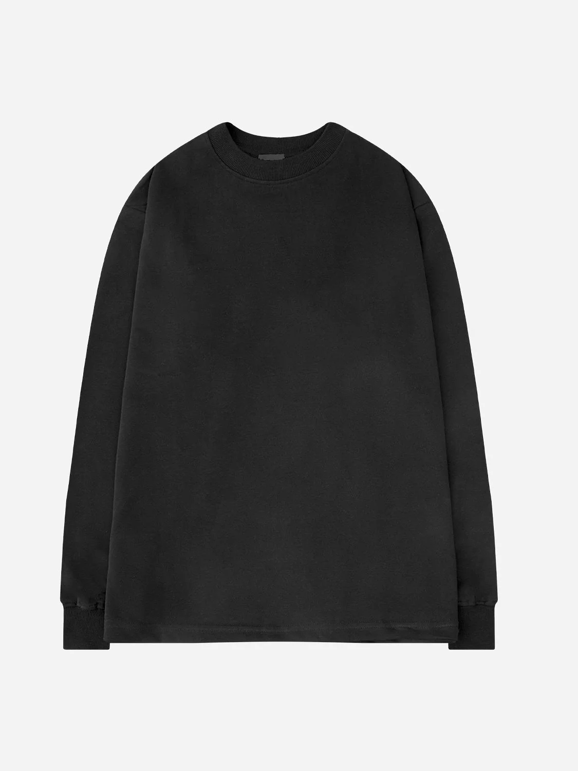 Crew Neck Inner Wear Loose Solid Color Long-sleeved T-shirt - Image 12