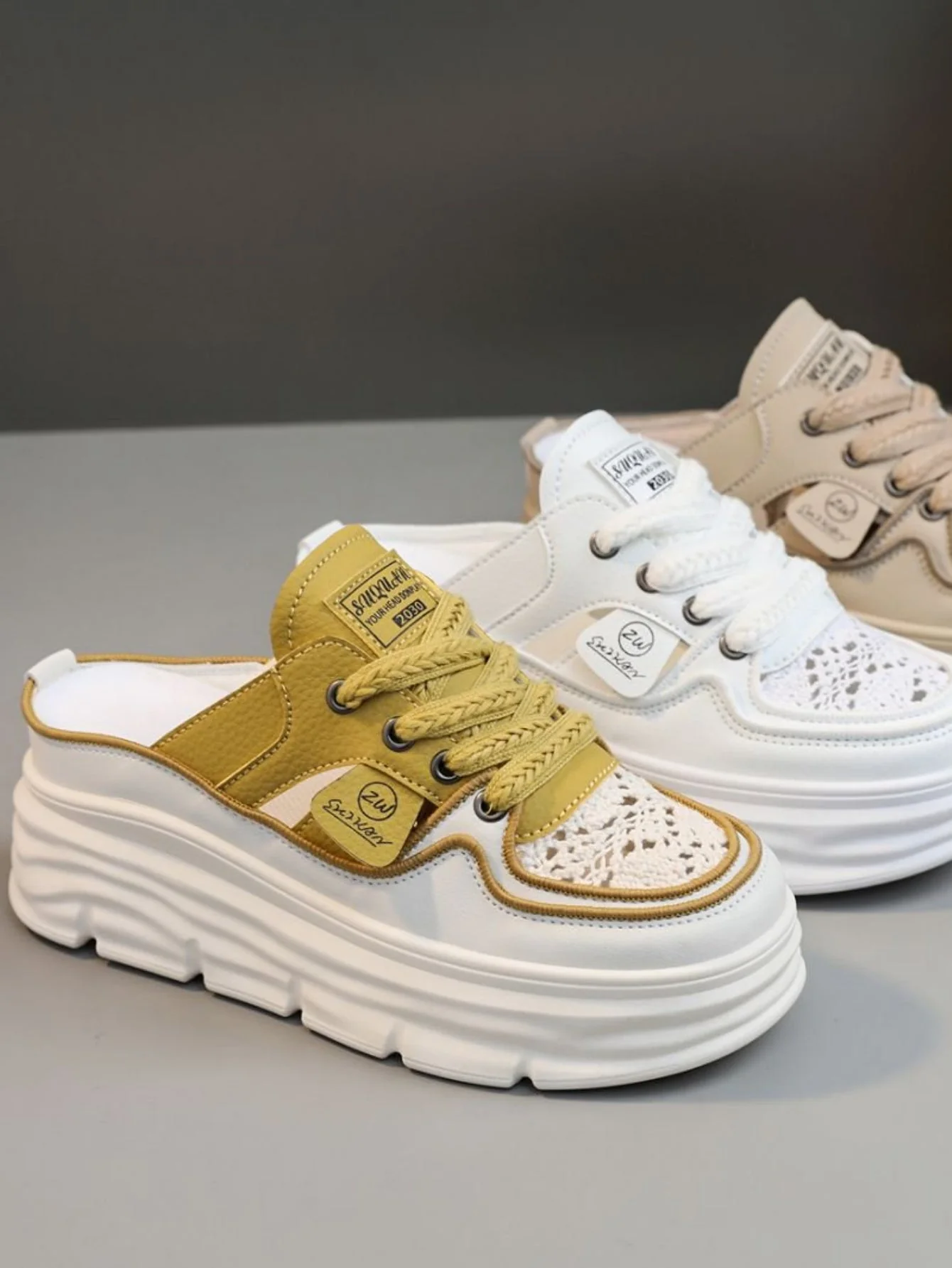 Women's Casual Thick-soled Sneakers - Image 7