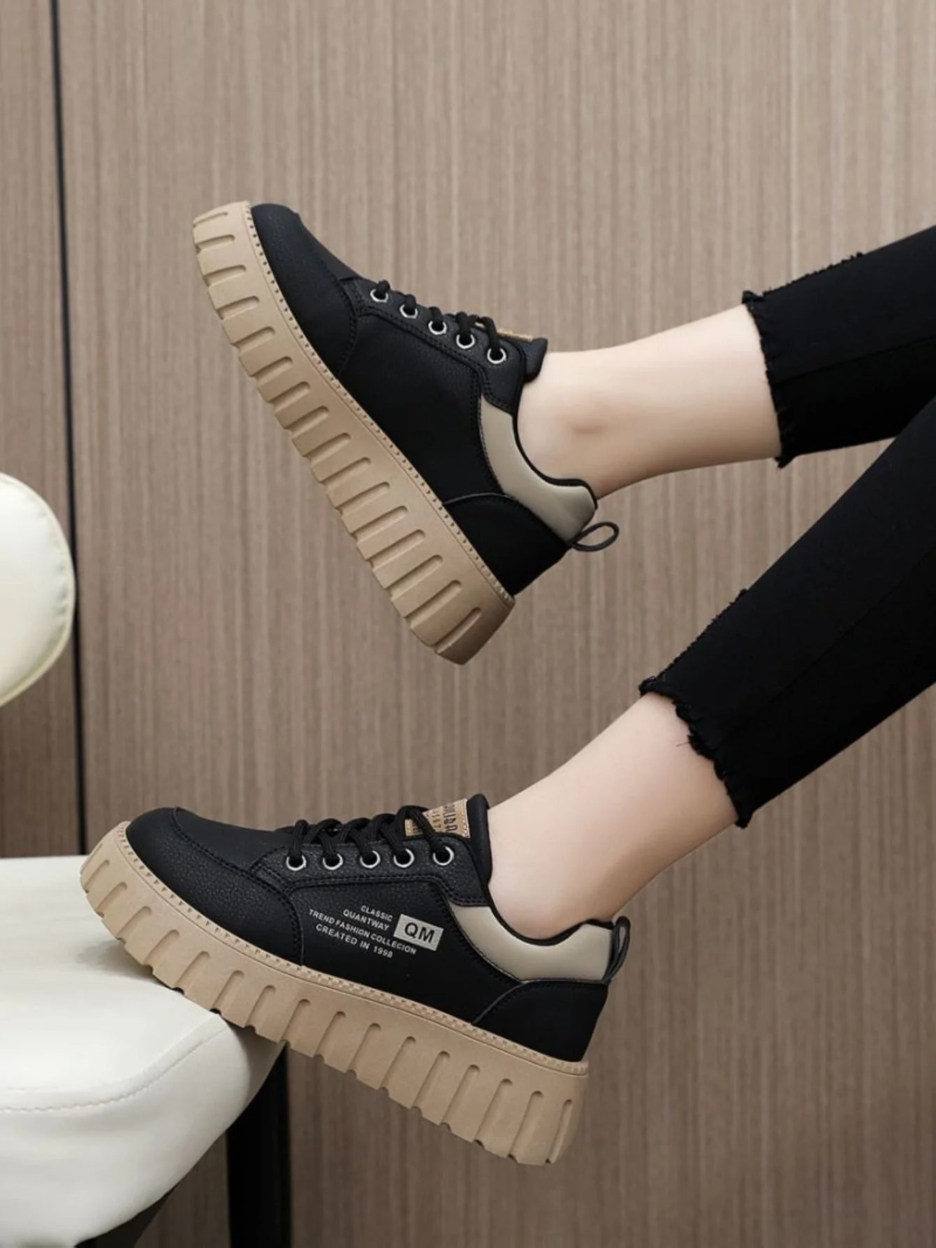 Colorblock Thick-Sole Women's Casual Sneakers - Image 10