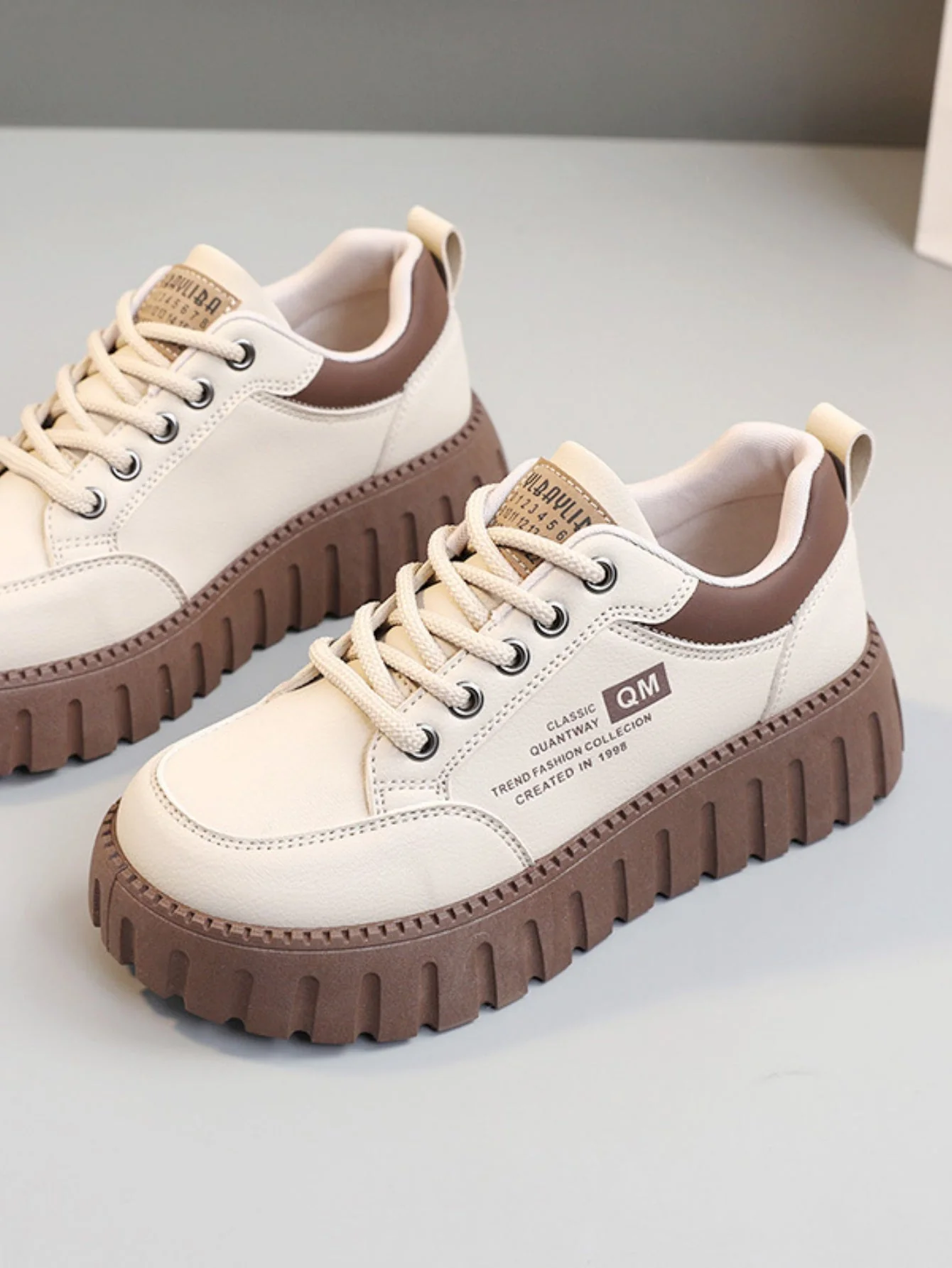 Colorblock Thick-Sole Women's Casual Sneakers - Image 13