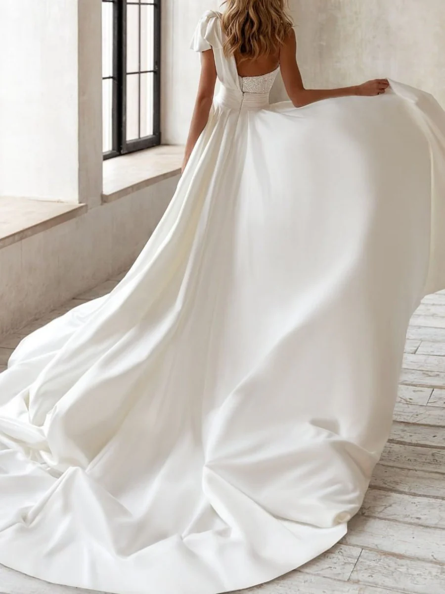 One-shoulder Tie-up Dress, Strapless Long Dress With Pants - Image 2