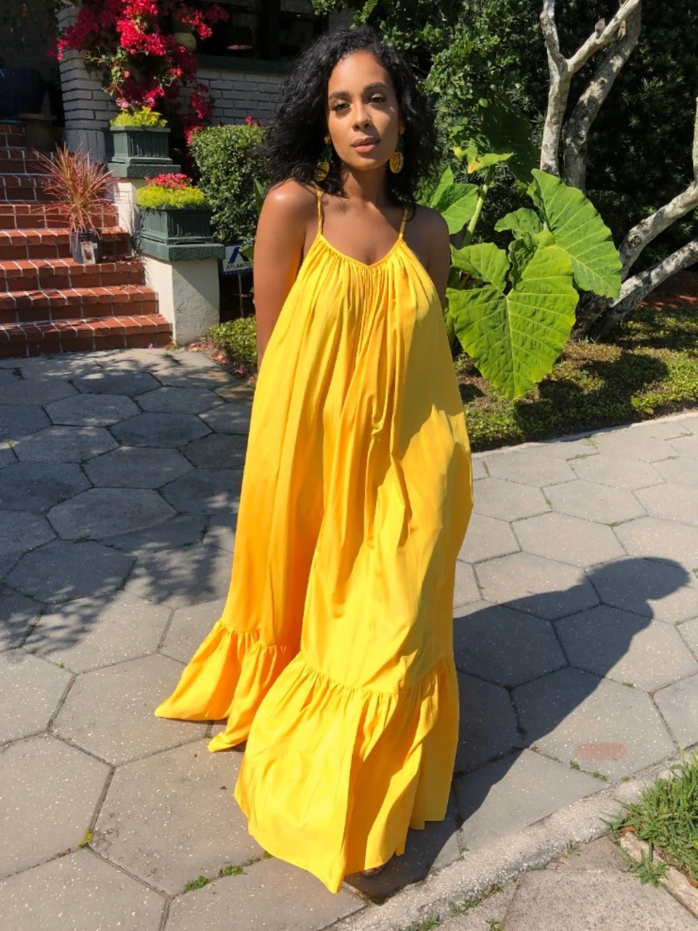 Sleeveless Halter Maxi Dress - Image 11